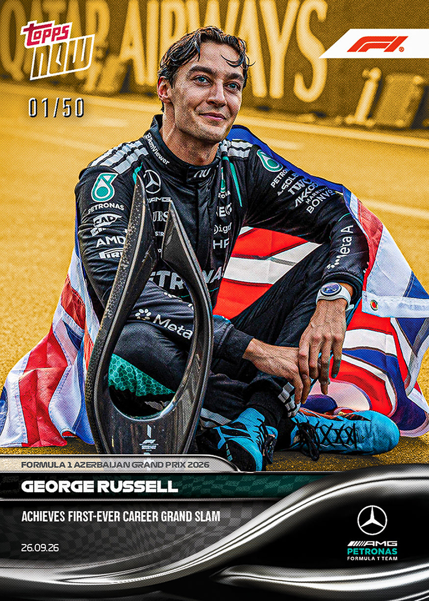 George Russell - 2026 F1 Topps NOW® #62 Azerbaijan GP Grand Slam 贏車卡【團購】
