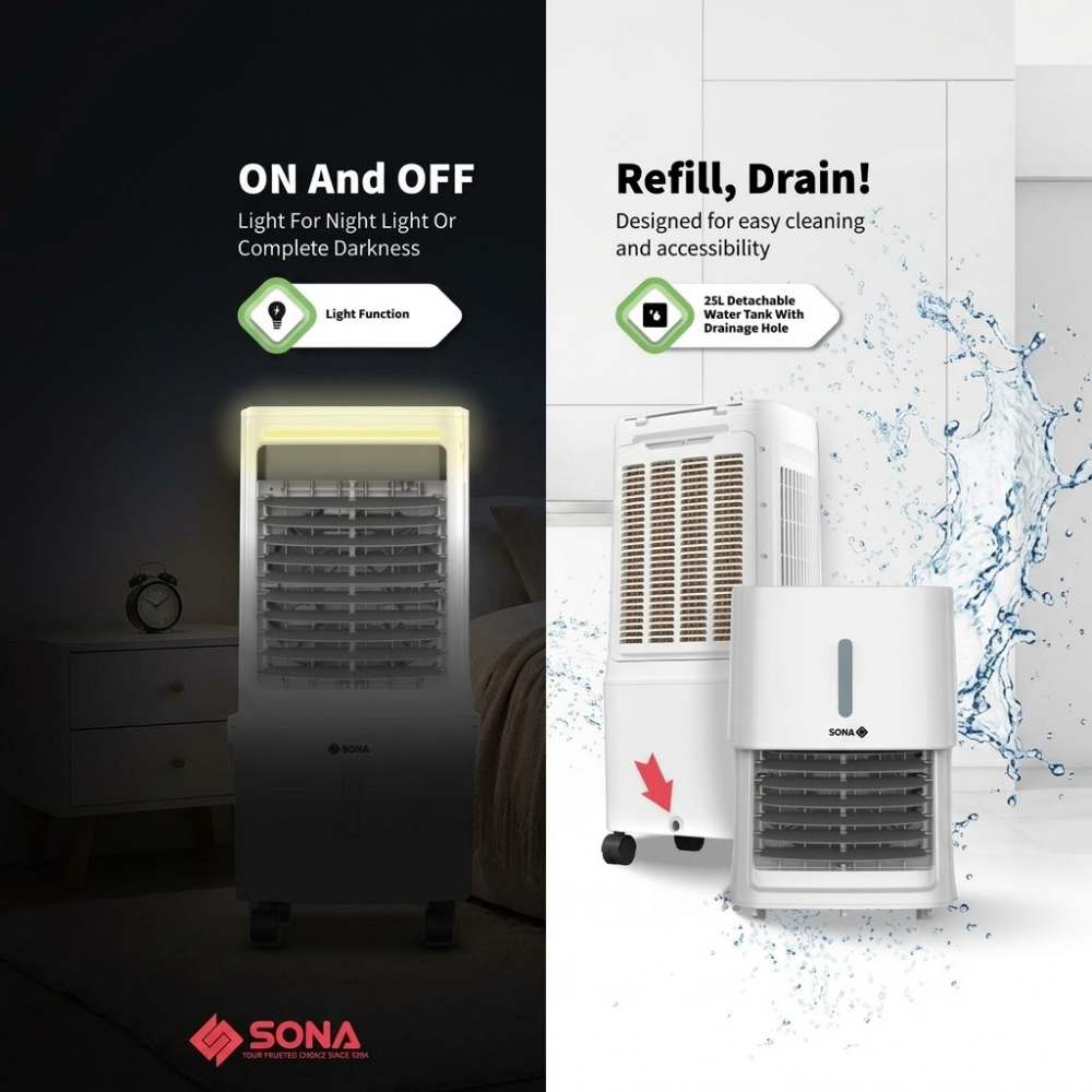 SONA BLDC Air Cooler with Remote SAC 6360DC APR