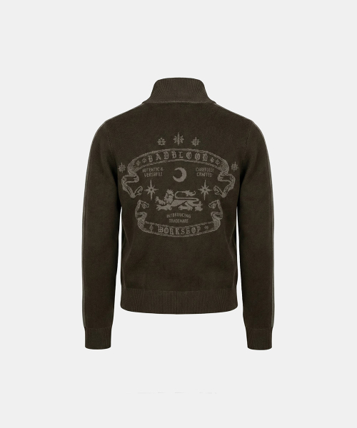 BAD Full-Zip Knit Track Top - Tobacco