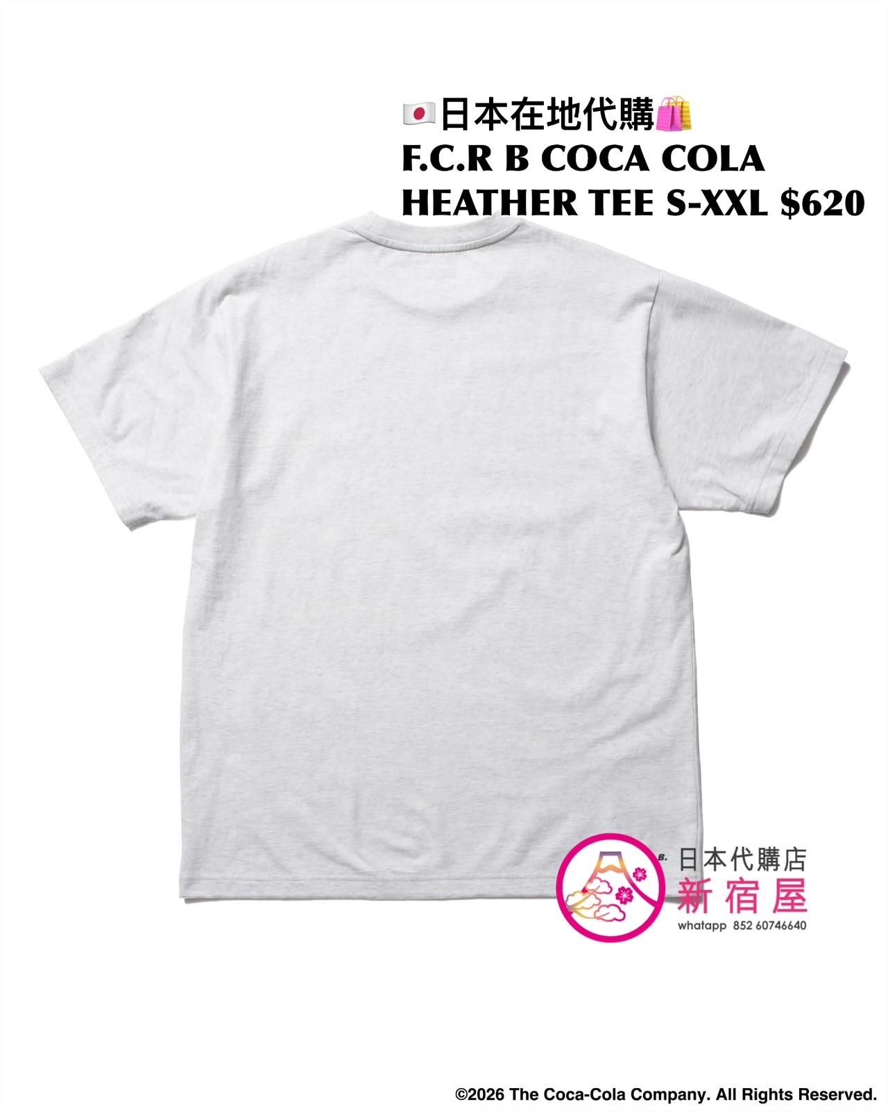 F.C.REAL BRISTOL x COCA COLA AD BANNER TEE/ MIRRO LOGO TEE/ LISTED LOGOS TEE/ HEATHER TEE 