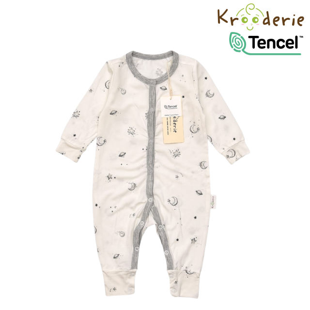Krooderie TENCEL Long Sleeve Baby Romper Sleepwear Bodysuit Jumpsuit