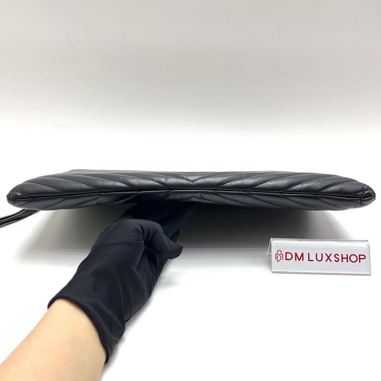 YSL Calfskin Cassandre Matelasse Tablet Pouch