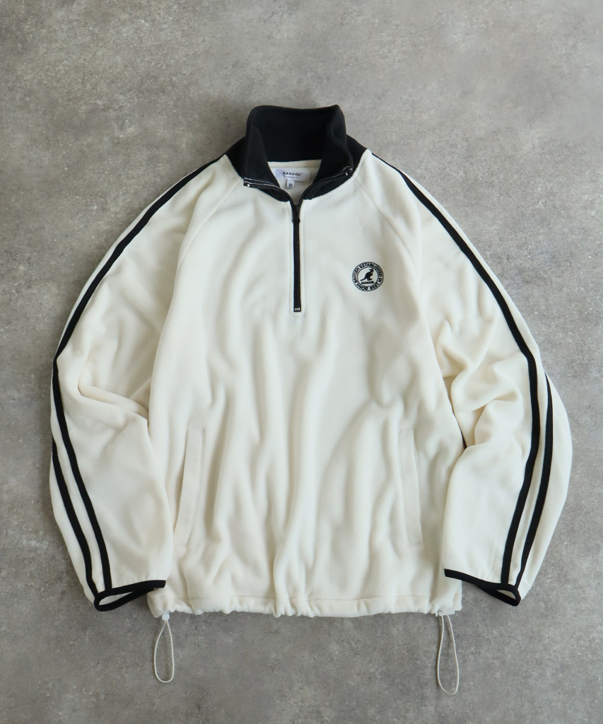 KANGOL(男/女）半拉鍊 抓毛套頭衫