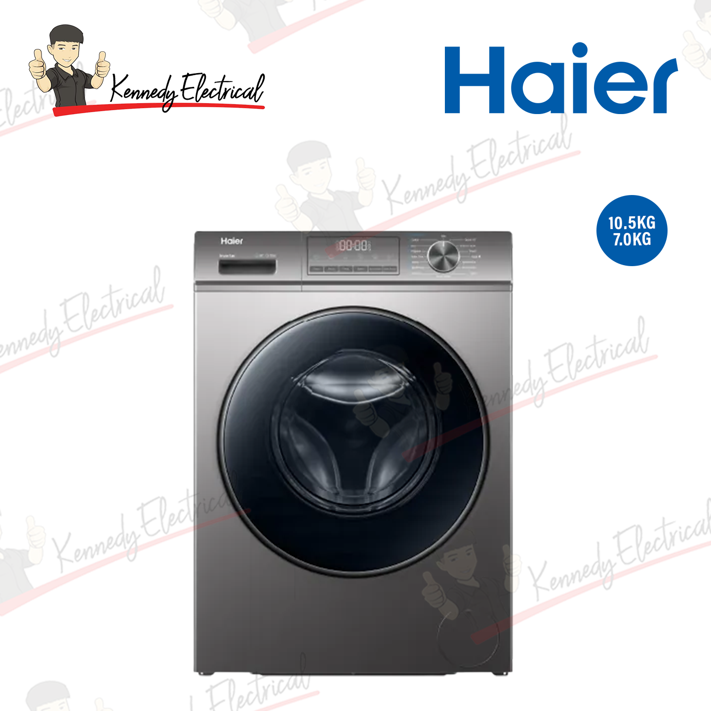 Haier 10.5kg/7kg Inverter Washer Dryer (HWD105-BP1239S8)