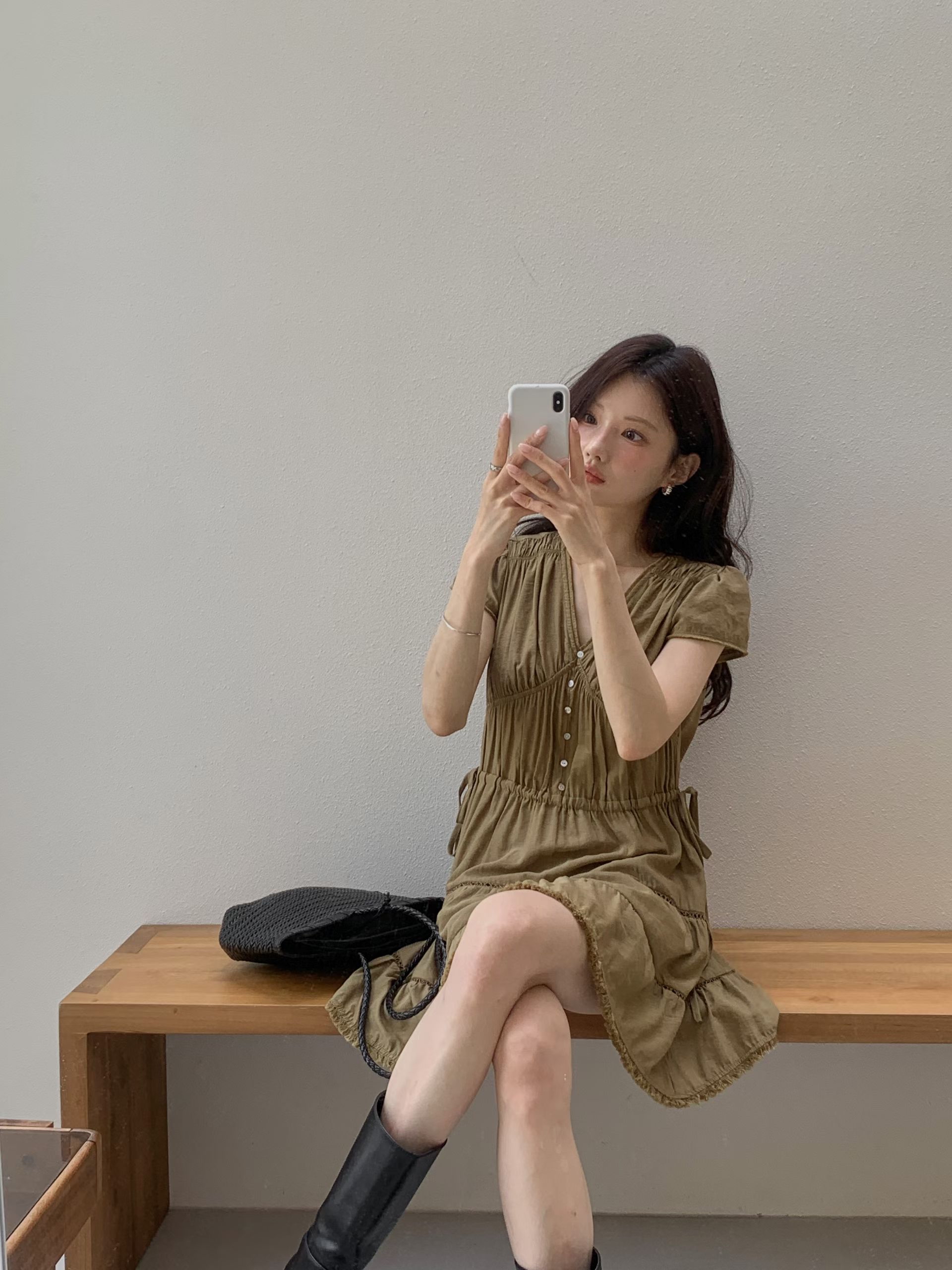 Lovely shirred dress