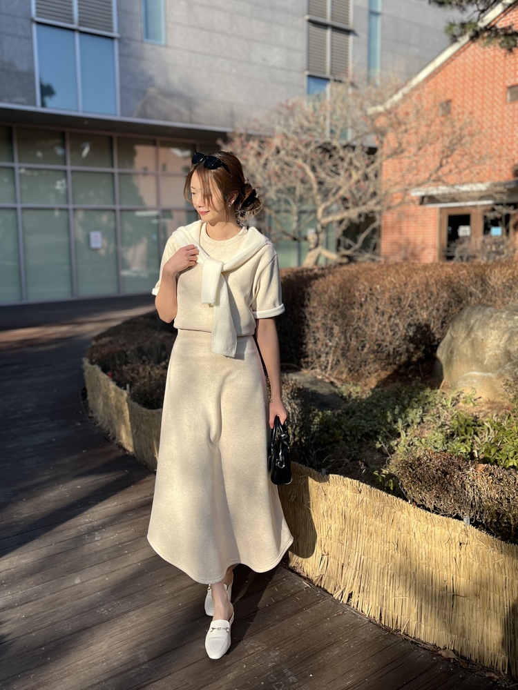 Brushed Cozy Lounge Set (Light Beige)