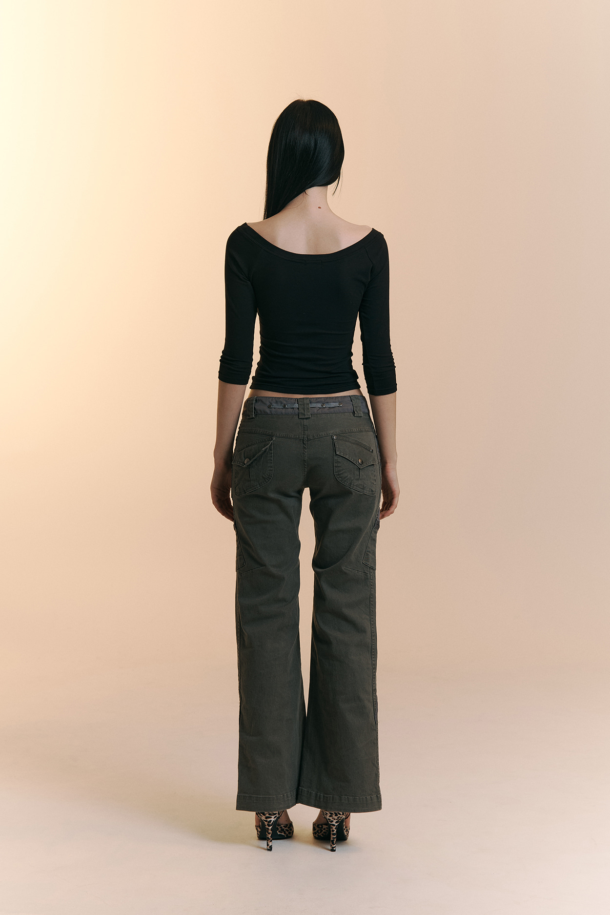 pleaseNOFOLLOW - Zed Off-Shoulder Long Sleeve Top (Black)