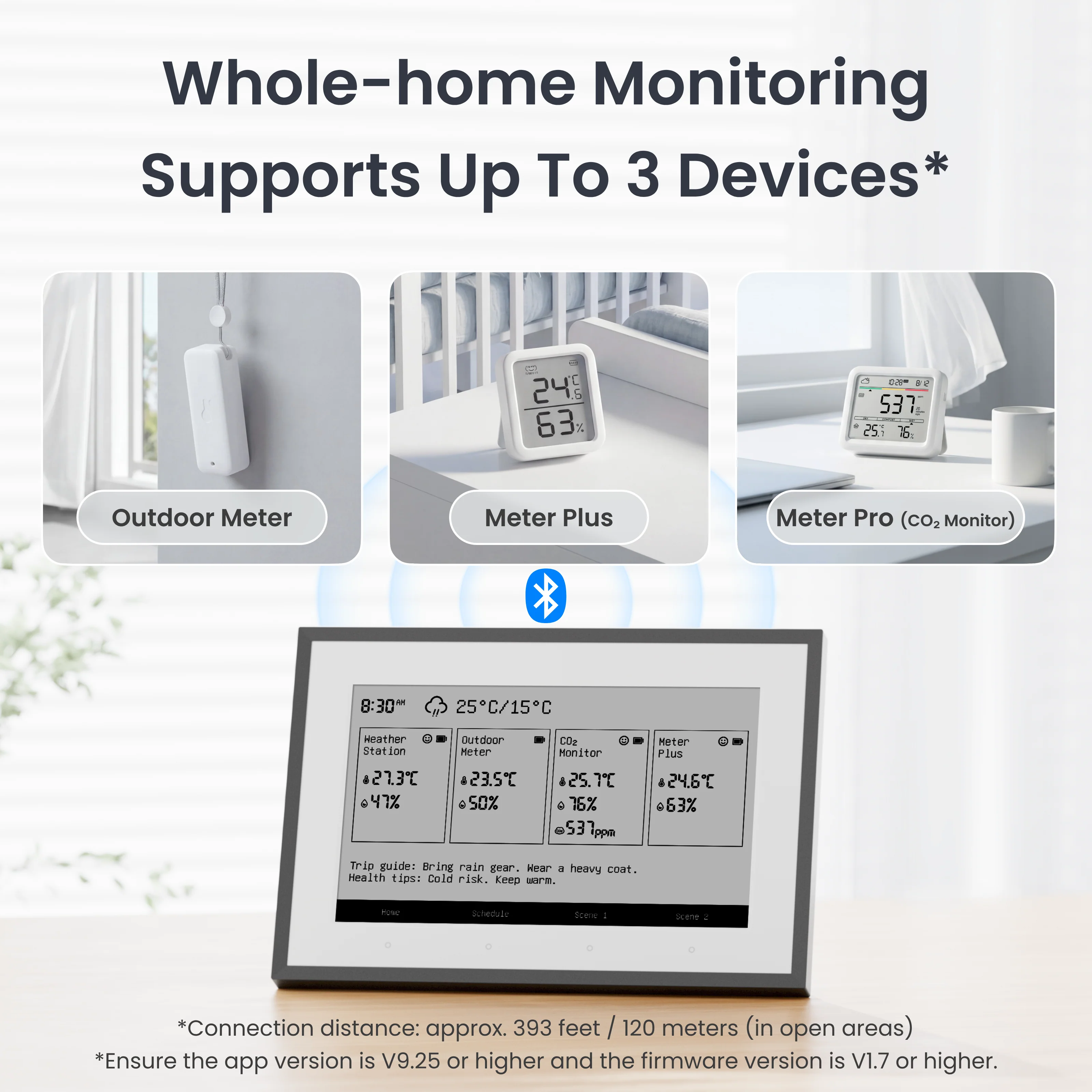 香港行貨 SwitchBot E-INK 資訊看板 Weather station （資訊站 - 集中顯示天氣、溫度、濕度、空氣品質、日曆及待辦事項）