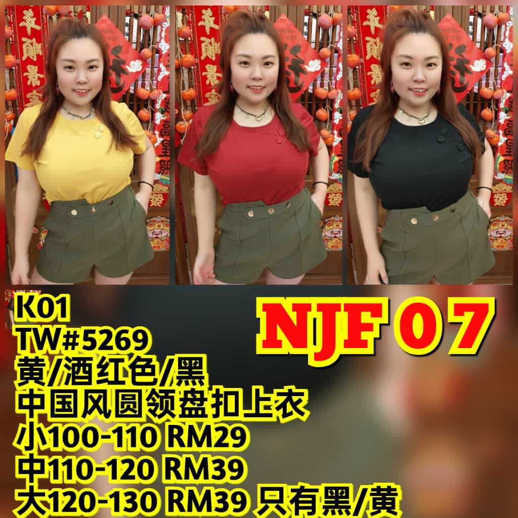 NJF07 TW#5269 中国风圆领盘扣上衣