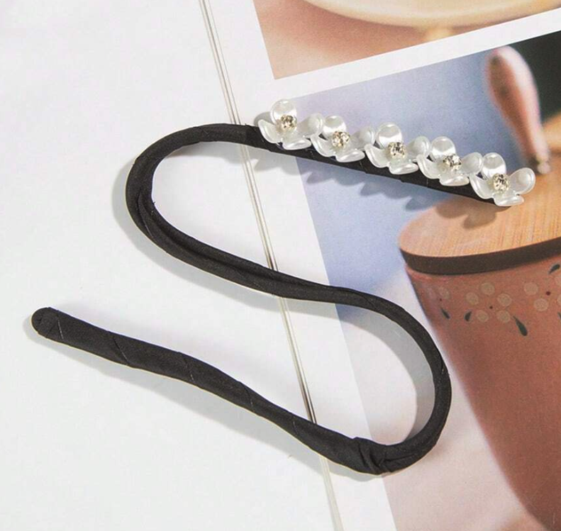 Hair Bun Maker Hair Ties Faux Pearls Elegant Donut Hair Bun