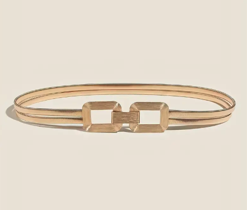 Double Strand Elastic Metal Waist Belt