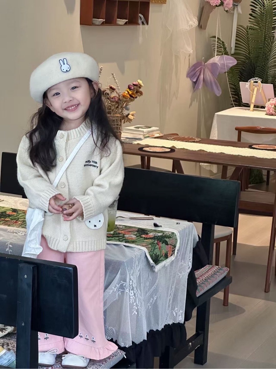 B0096 Miffy米色毛衣外套