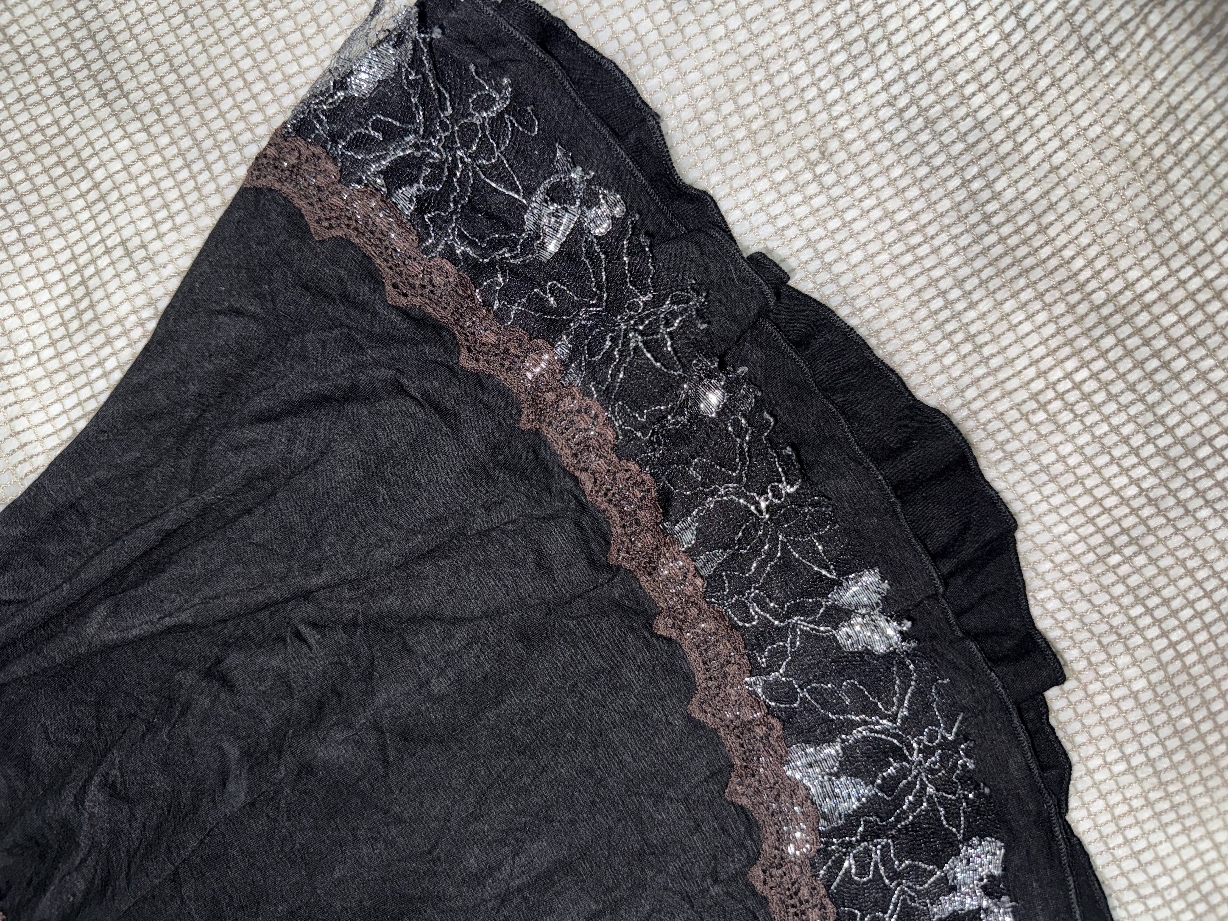 Ethereal Midnight Lace Slip Cami