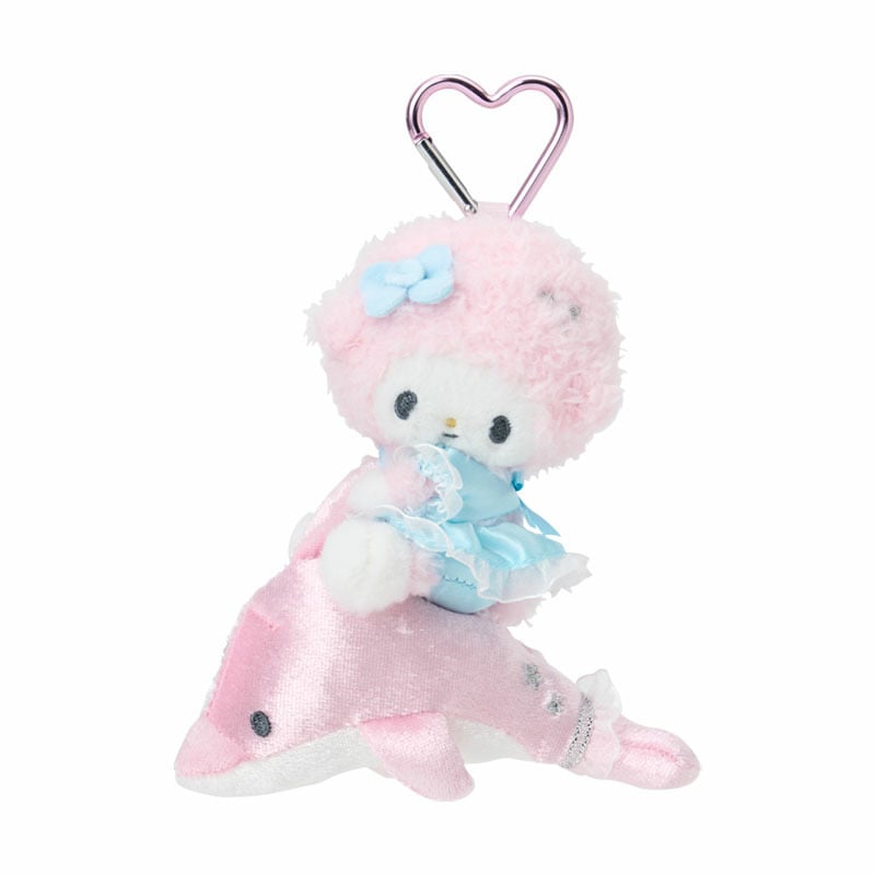 現貨｜Sanrio My Sweet Piano 閃亮海豚系列 日版 吊飾 毛公仔 連心形扣 (13340-0)