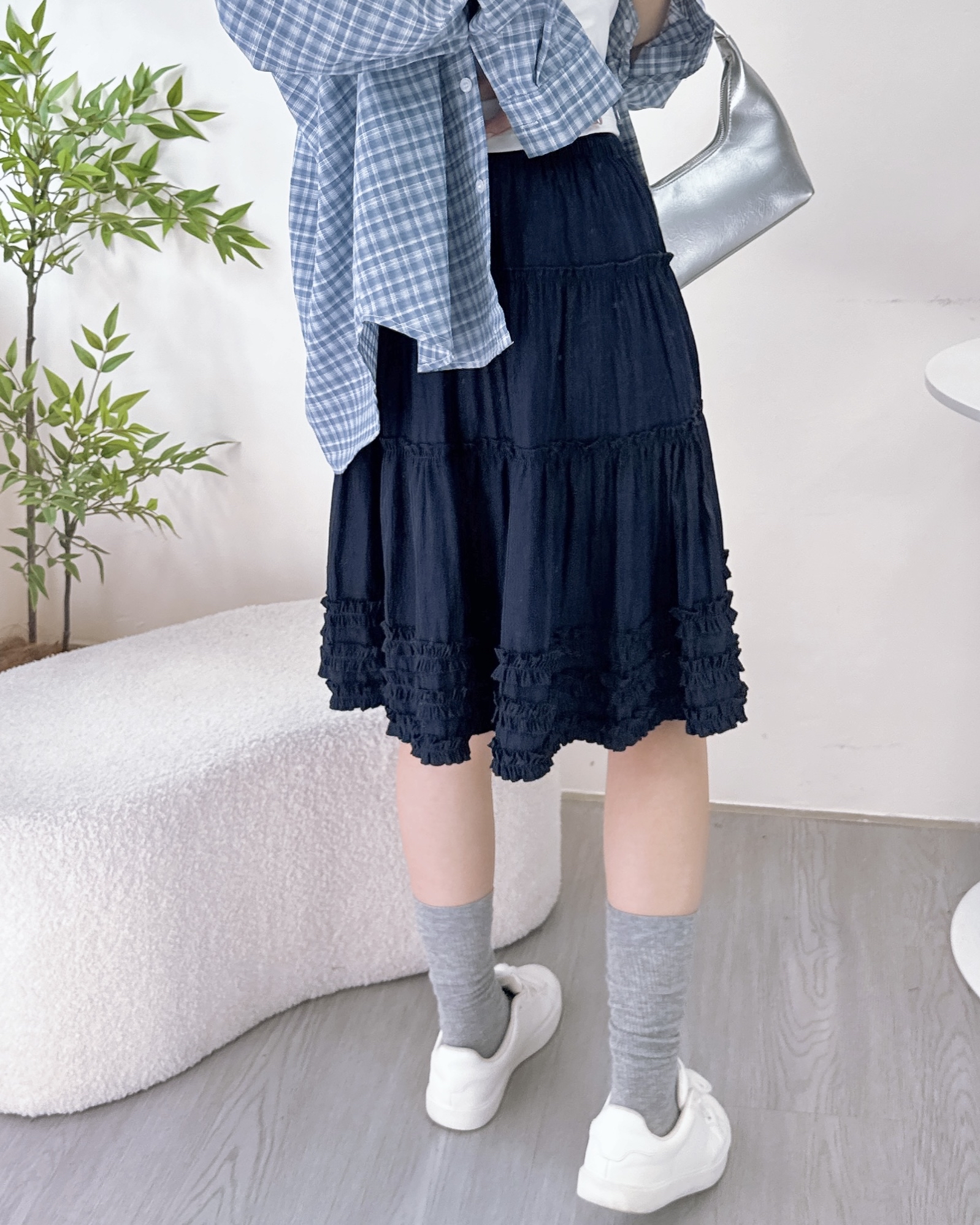 ESP-小清新Ruffle半截裙 2色