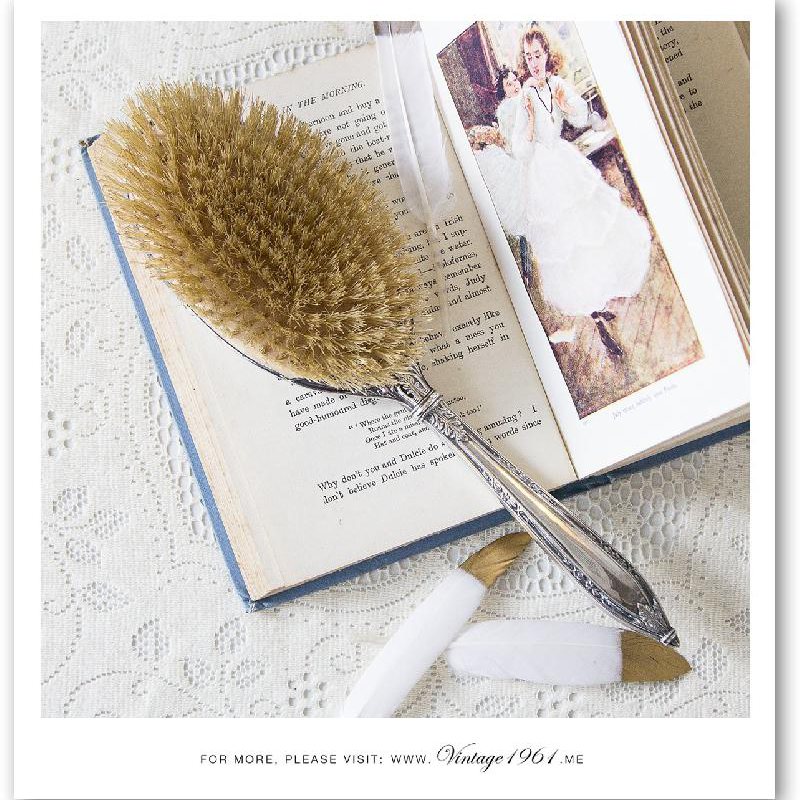 1950s Silver Tone Brush x Mirror x Ring Box Set (CA257)