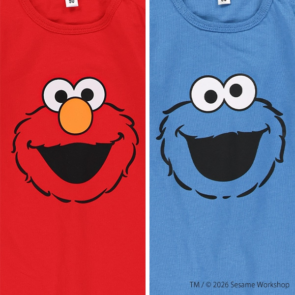 🇯🇵預訂 日本直送🇯🇵兩色芝麻街純棉短袖連身服