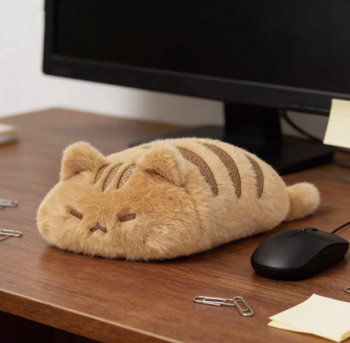 趴趴小貓公仔手腕枕