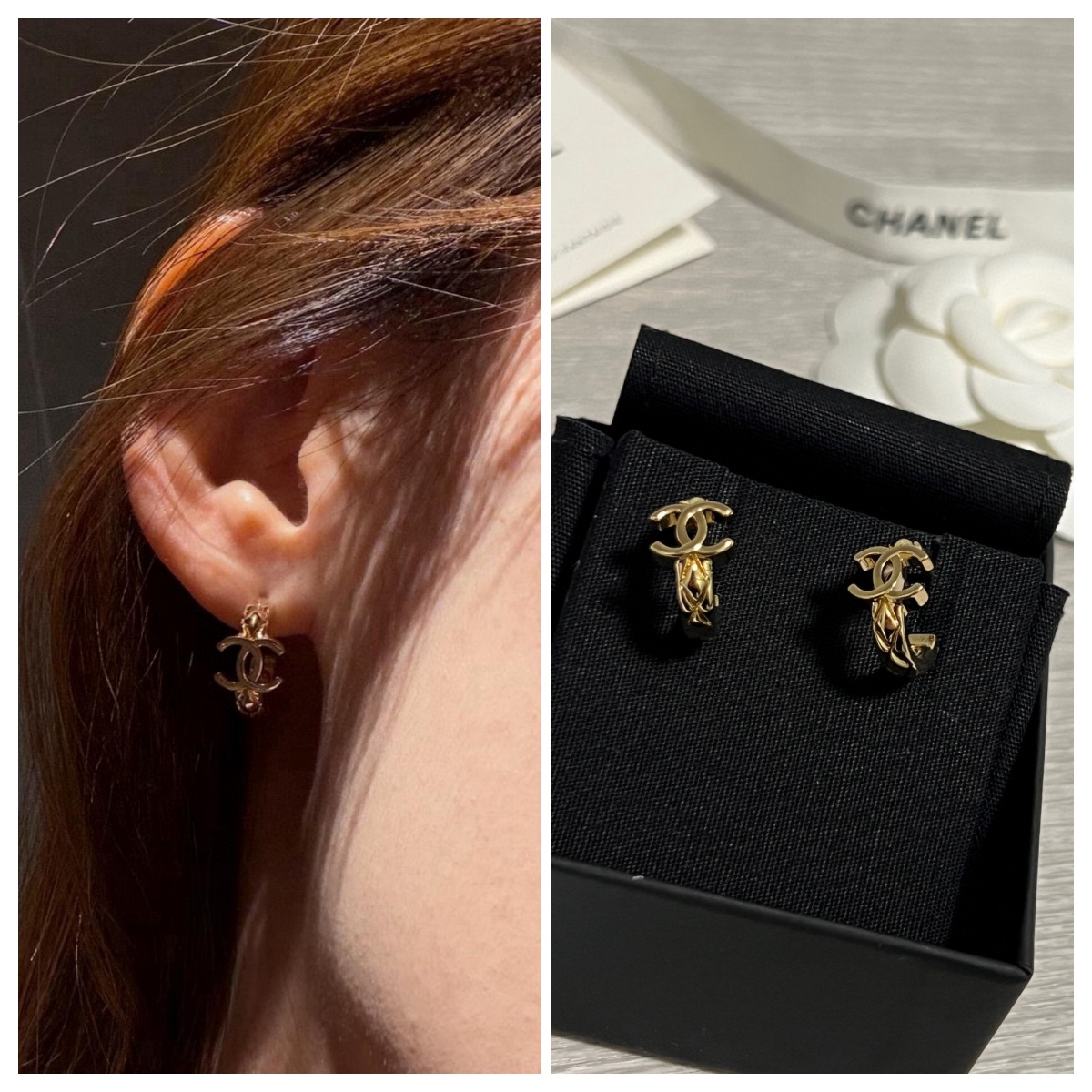 CHANEL 2026 Pre-Collection Hoop Earrings 菱格CC耳環 禮盒裝