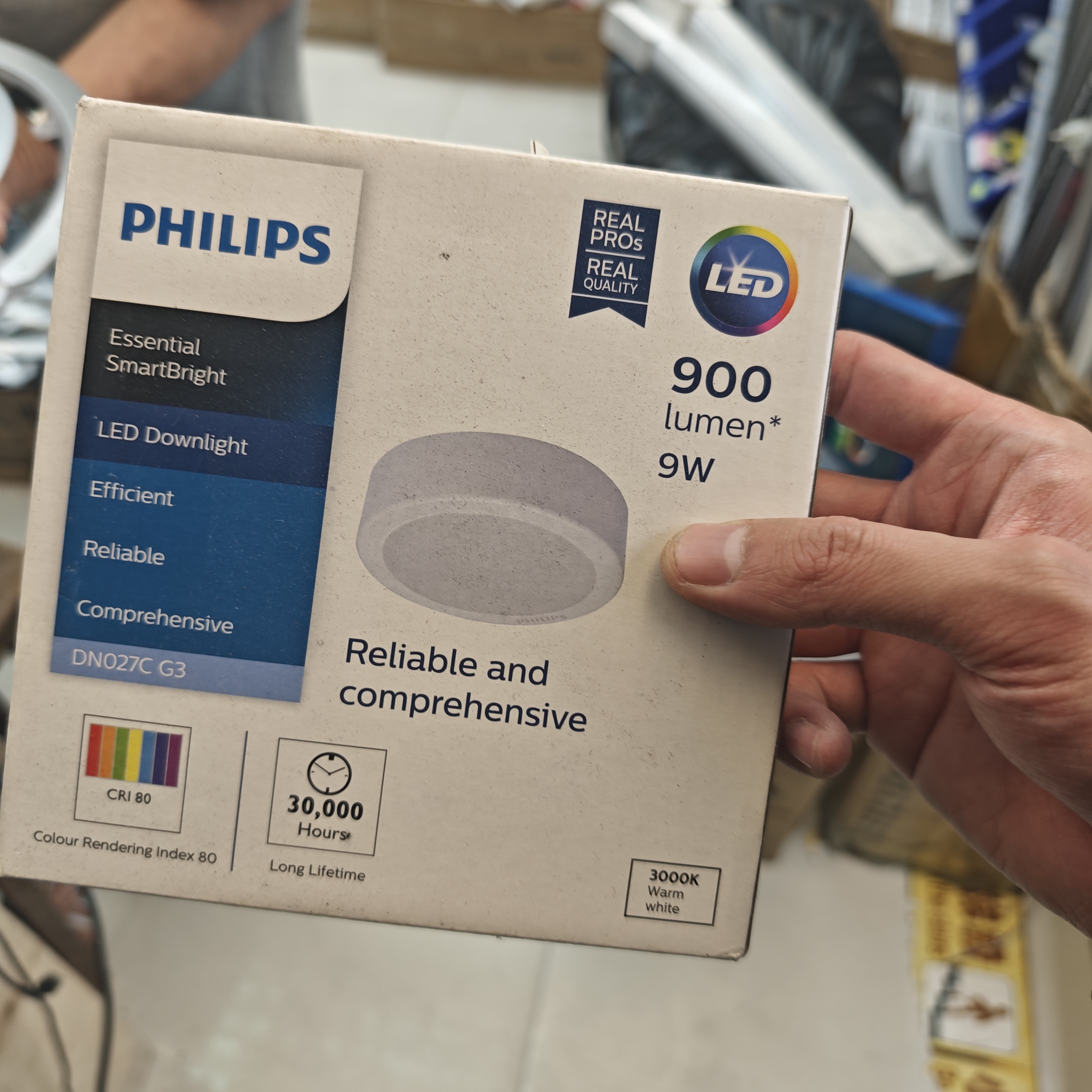 飛利浦明裝天花燈 LED燈 9W 白光 3000K黃光 4000K暖白光