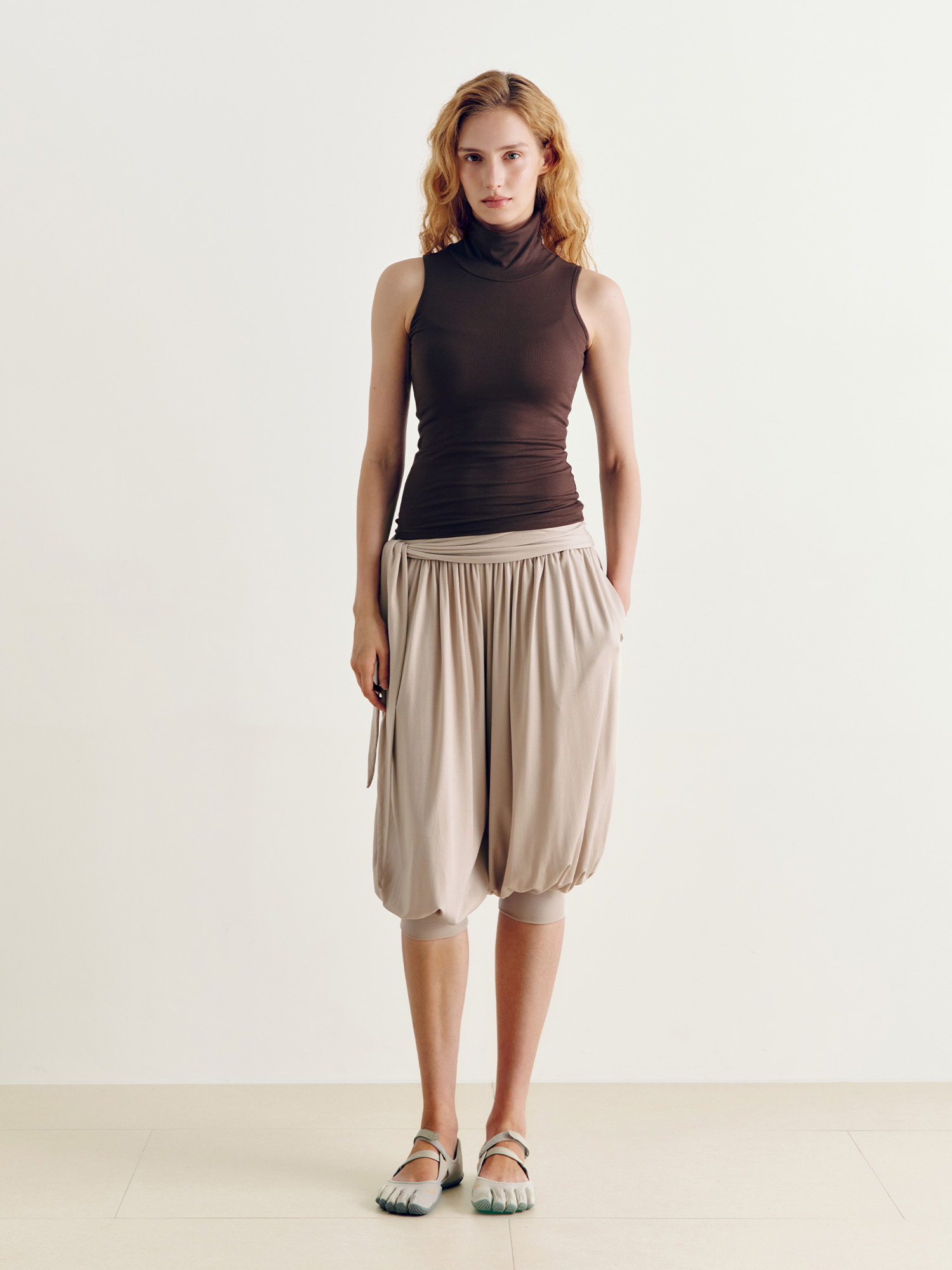 【燈籠七分褲】預購_Satva Tie Harem Pants by Conch
