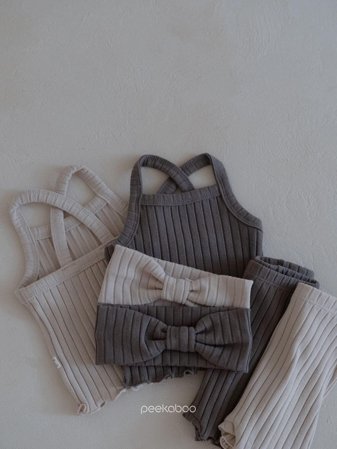 Peekaboo | Homewear set (Mint /Light beige M85-95)