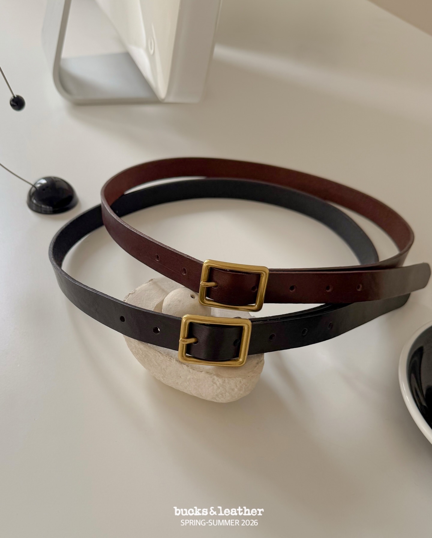 預訂_20mm Squre Belt By Bucks & leather