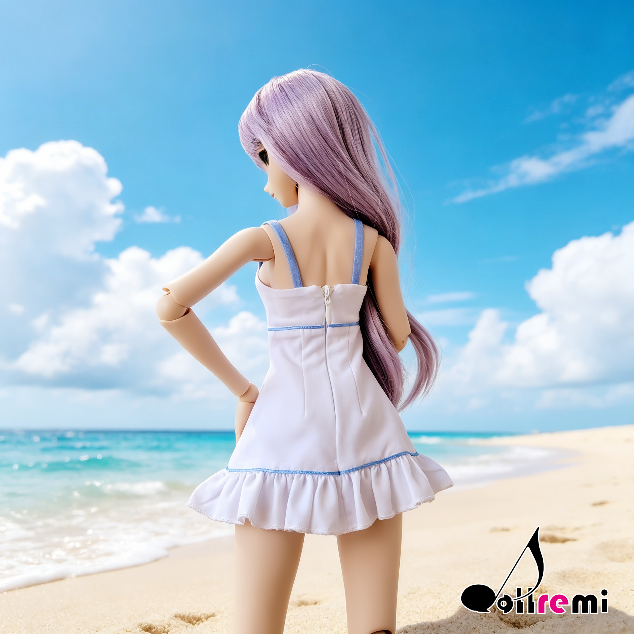 【dollremi】(DD0828) 白色吊帶裙 White camisole dress