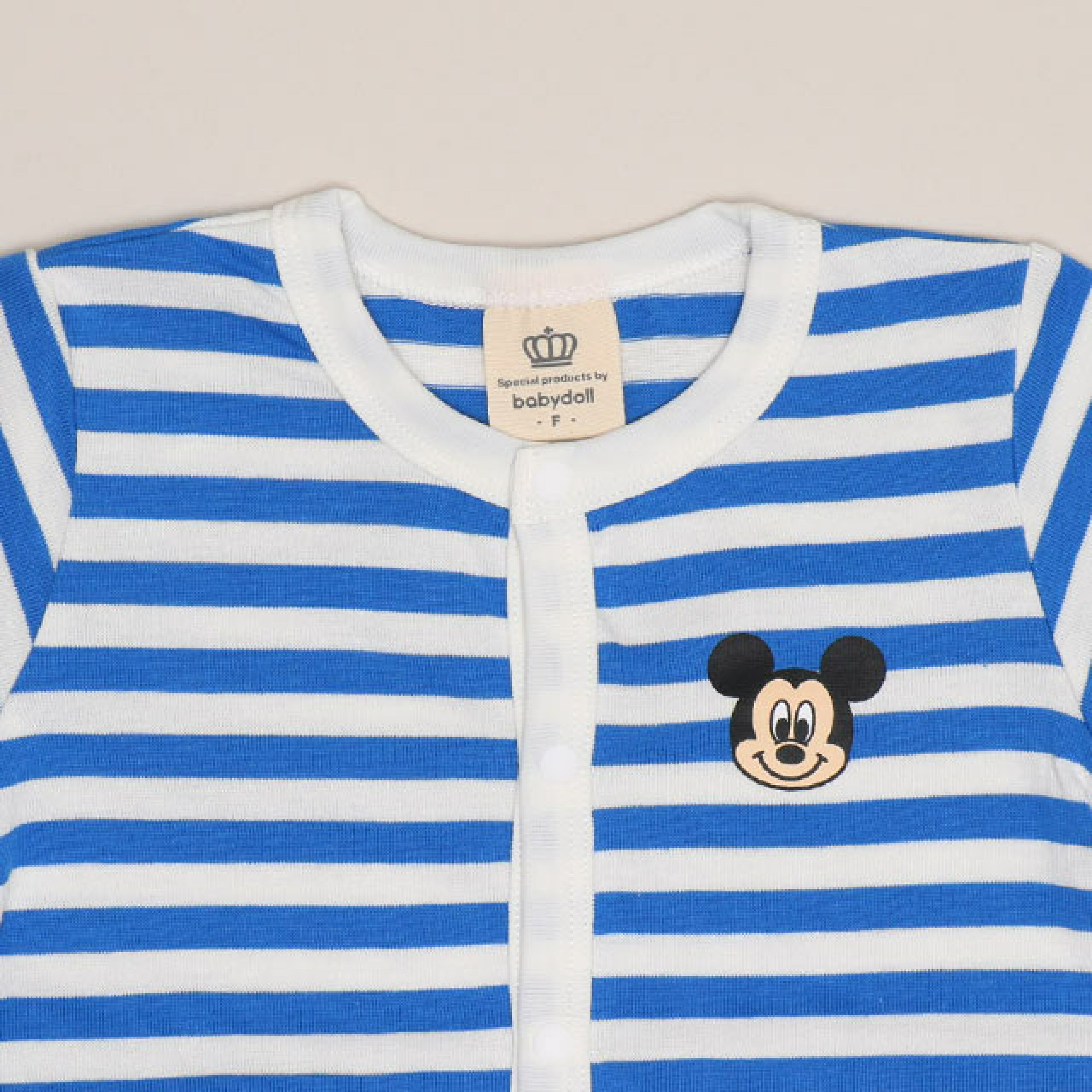 🇯🇵預訂 日本直送🇯🇵Babydoll x Disney六色臀部人物大貼花條紋短袖連身服