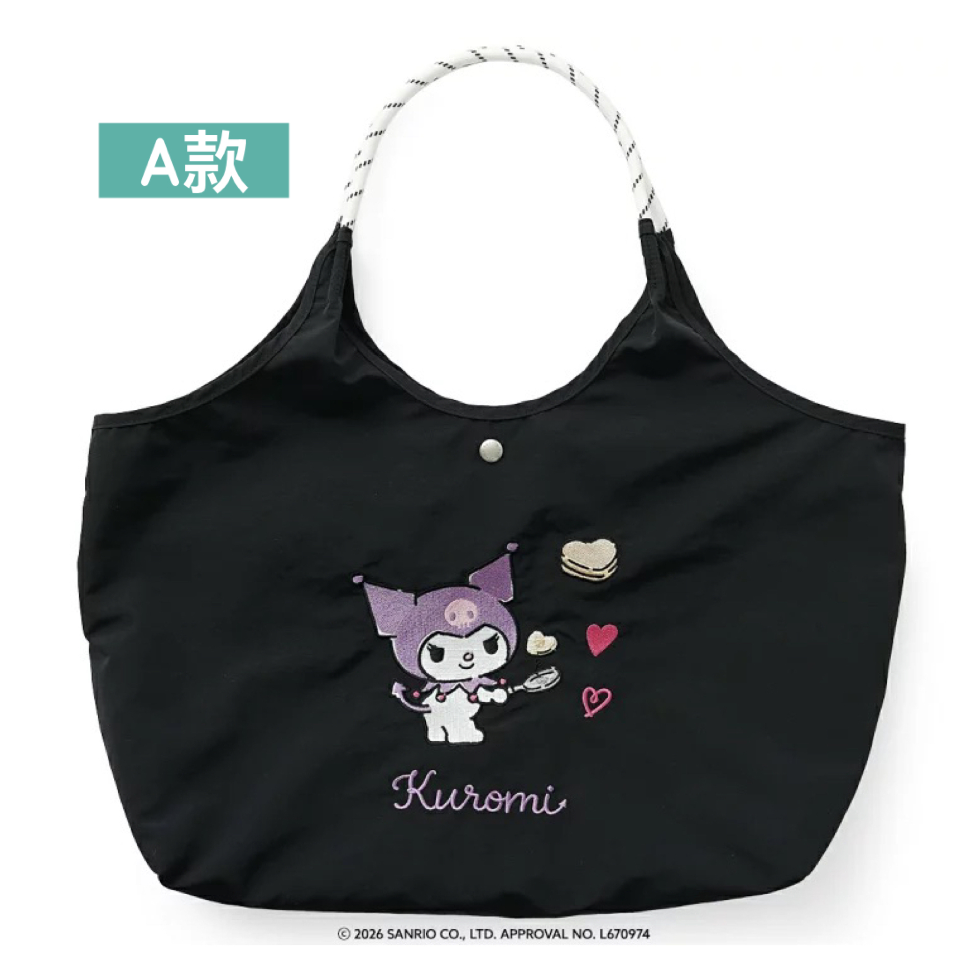 日本預訂📍日本Sanrio刺繡圖案輕身款Tote Bag