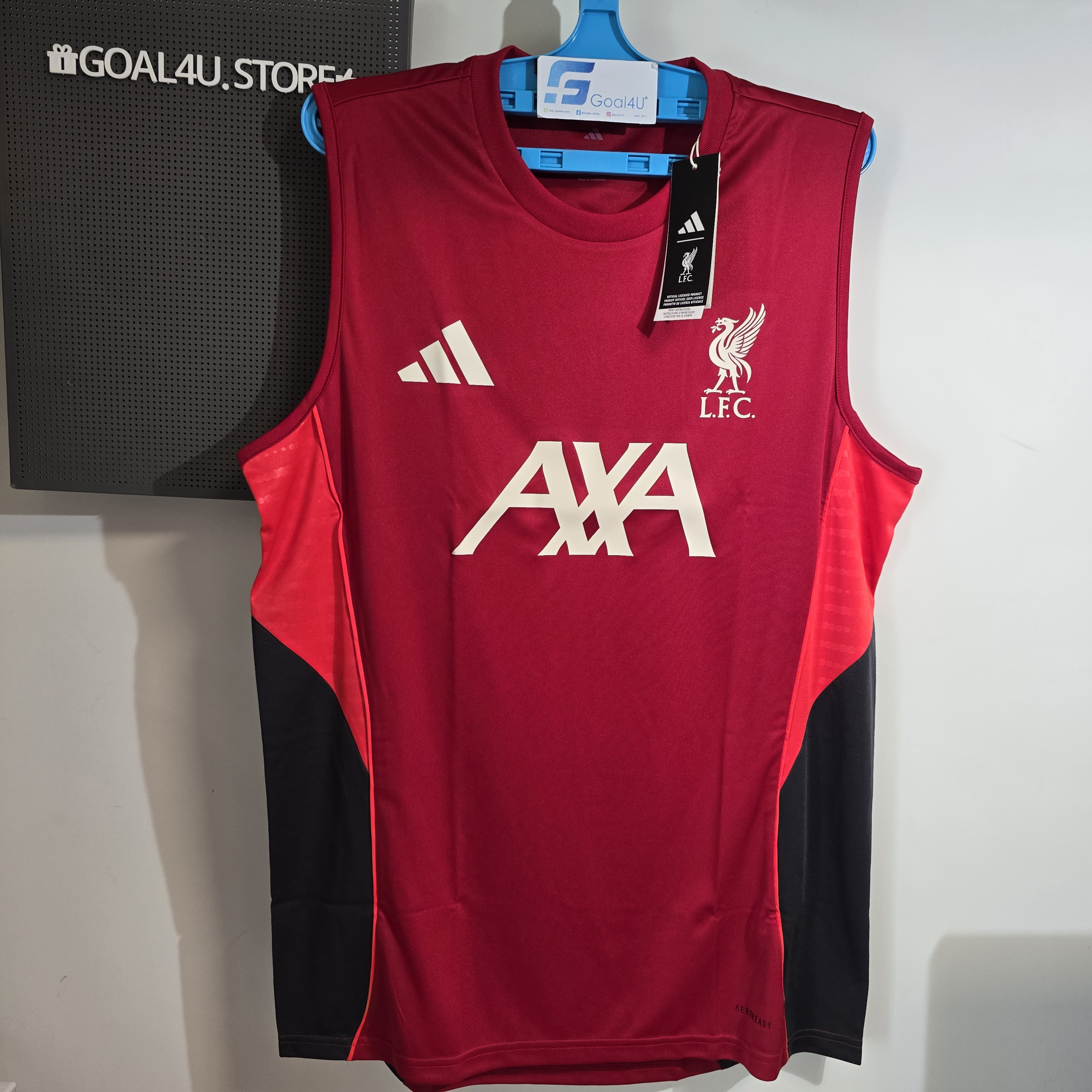 Adidas Liverpool 利物浦 2025-26 紅色無袖訓練上衣 KB1461