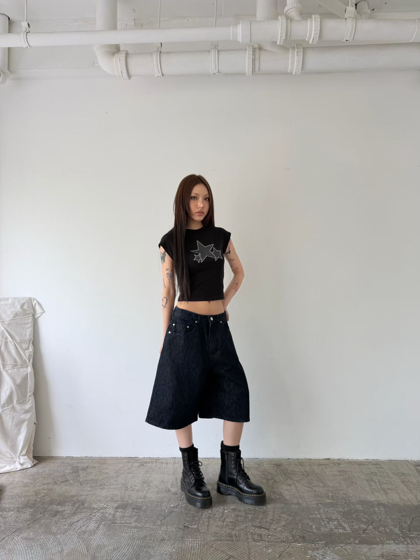 lace star raglan t-shirt