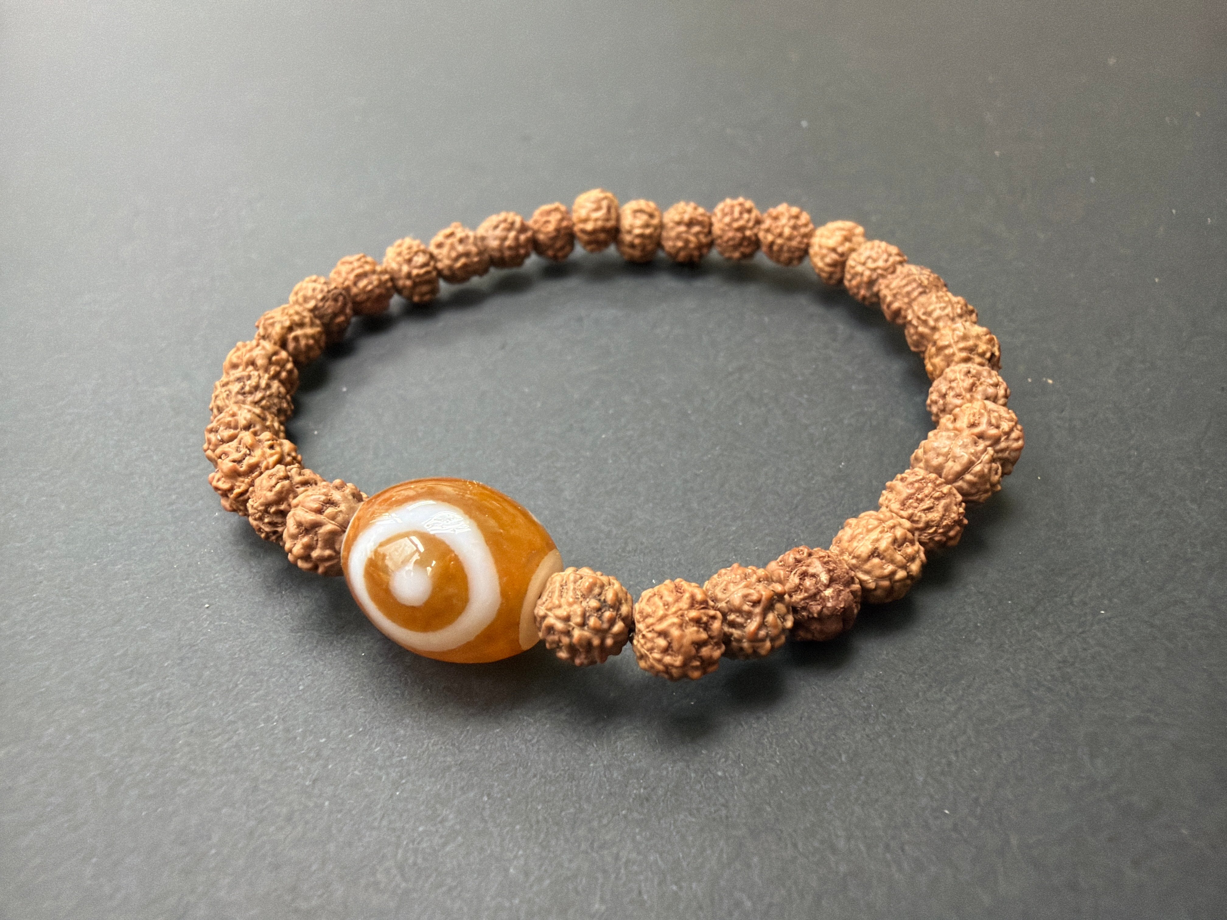 天地天珠 配：4mm 尼泊爾金剛子手串