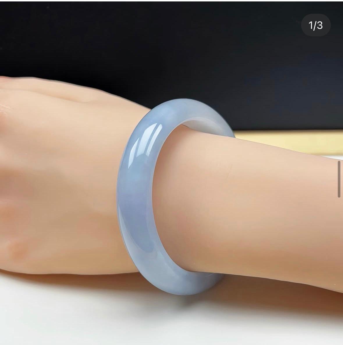 53.5mm 冰紫翡翠福鐲