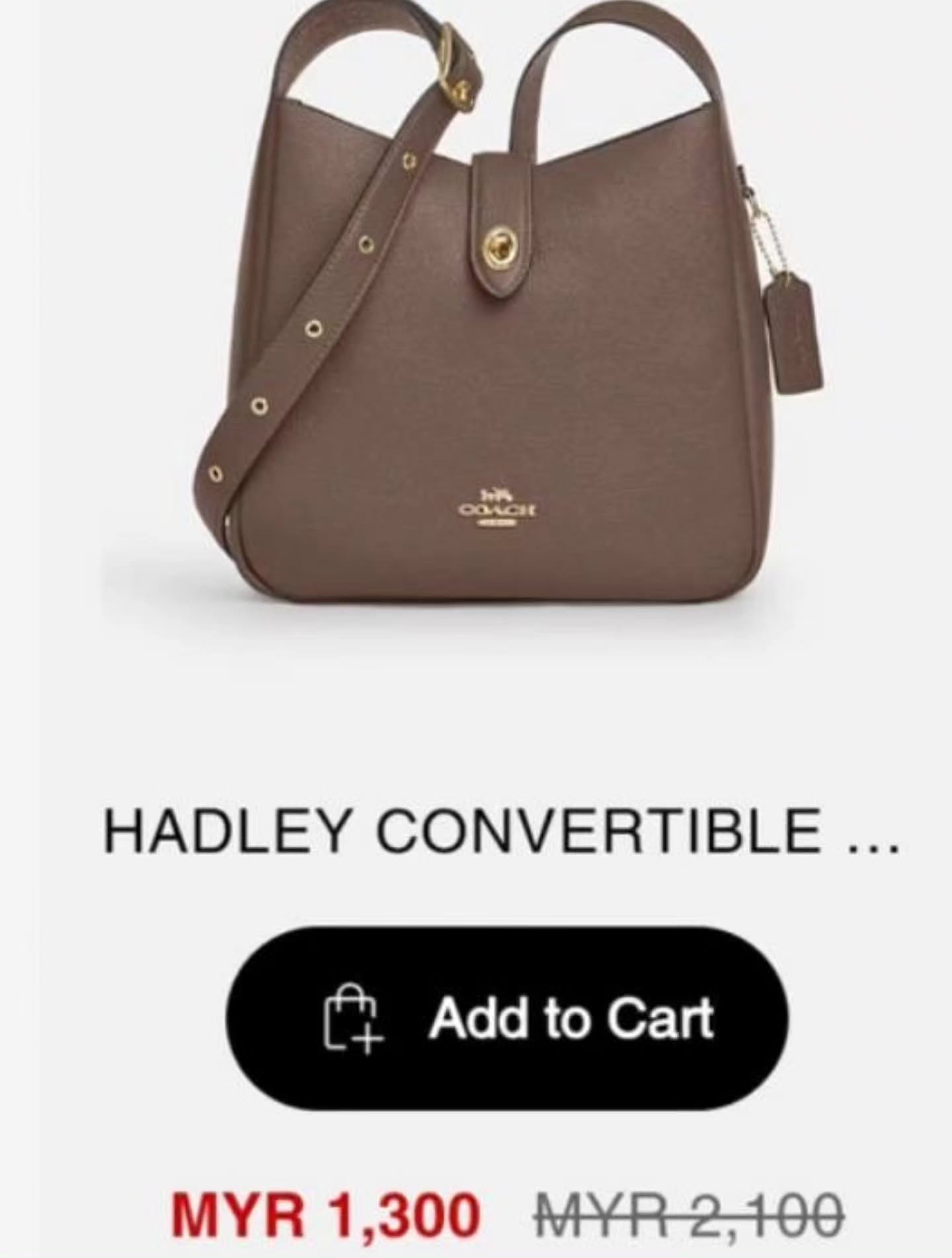 🇯🇵Coach Hadley 25 哈德利水桶包