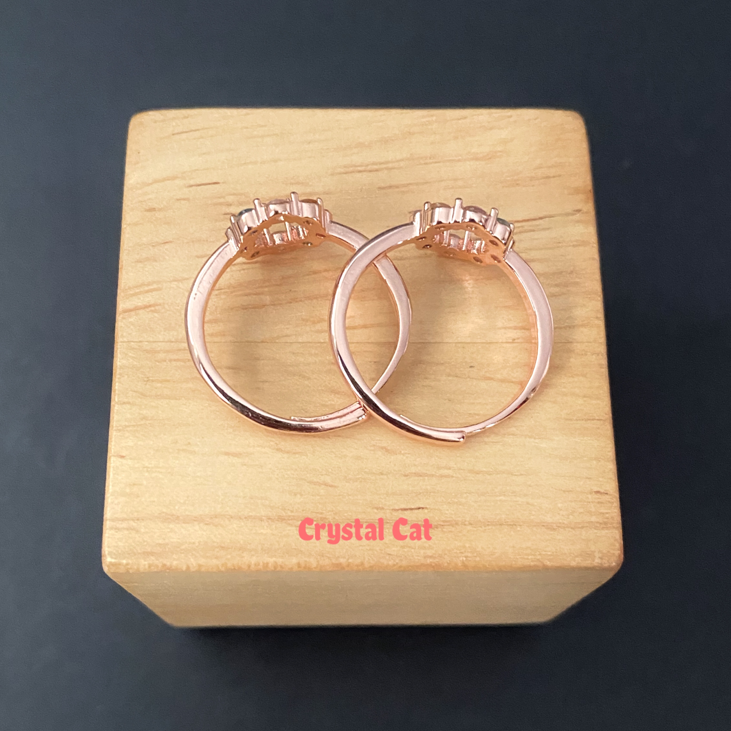 彩碧璽甜甜圈純銀戒指