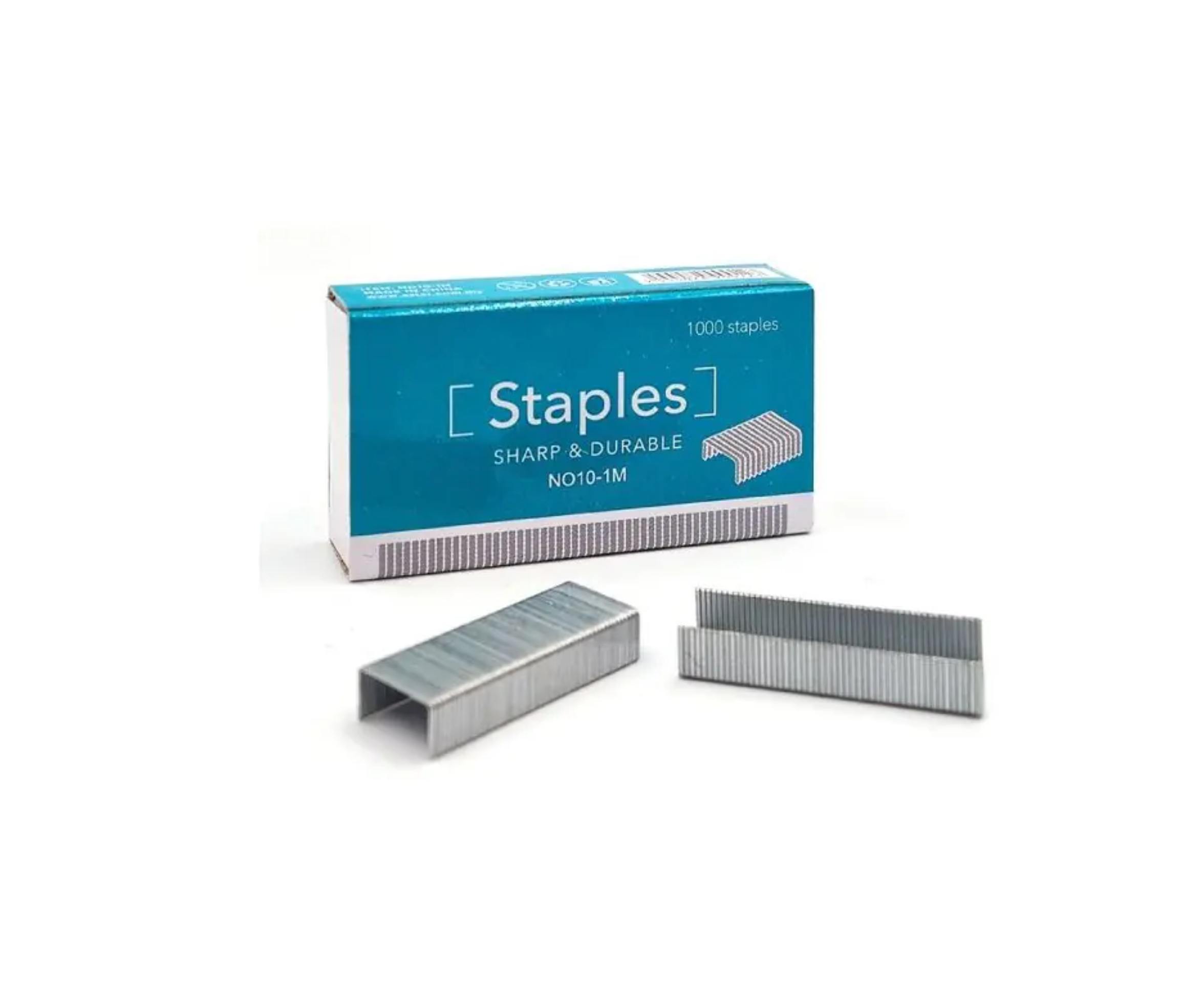 Stapler Bullet No.10-1M – Peluru Pengokot / Staples (1000 Pcs/Box) | Sharp Durable Steel for Handy Staplers