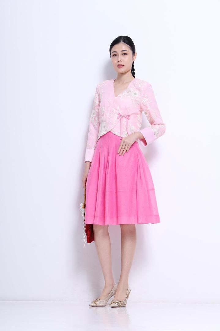 长袖旗袍上衣 2686