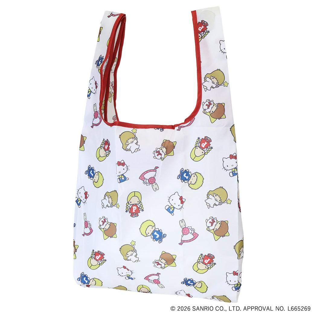 現貨｜Sanrio Hello Kitty Little Twin Stars Marron Cream 茉莉兔 Patty & Jimmy 日版 可摺疊收納 手挽 環保袋 (446980)