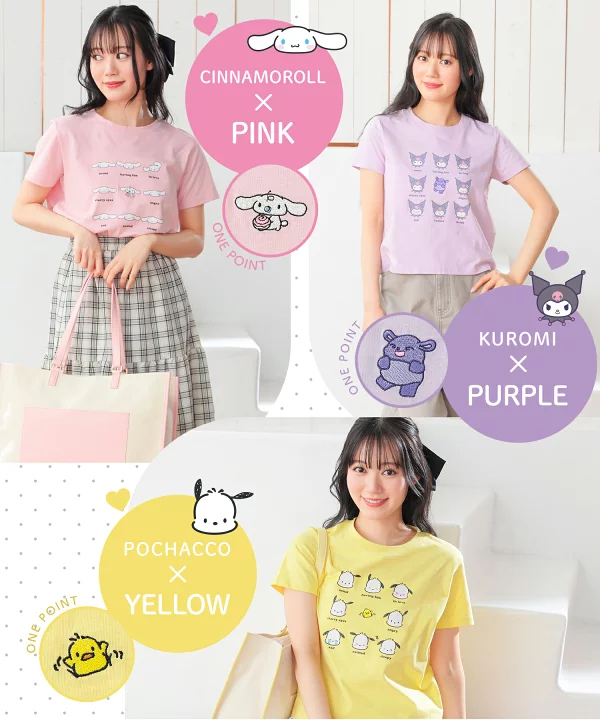 日本預訂📍日本Sanrio得意表情圖案短袖Tee