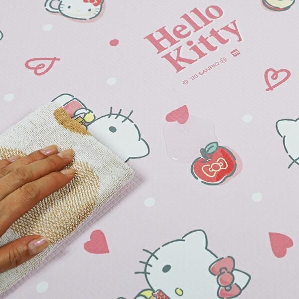 日本直送日本版Sanrio Hello Kitty Kuromi Melody 45×120 cm廚房地氈 防跌抗污 一抹就能清潔