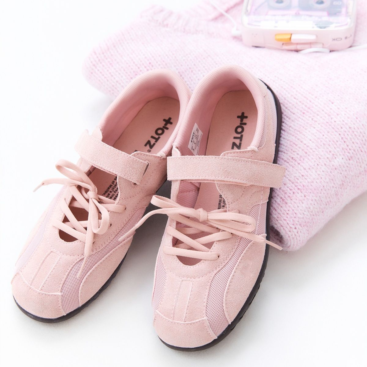 [+OTZ] Soft Tone Colour Edit: Romary Suede Lace-up Sneakers (3種)