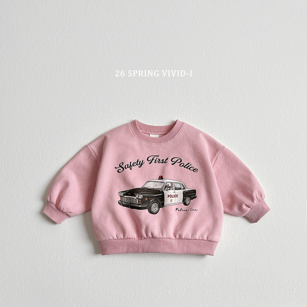 🌸預訂 韓國直送🌸🇰🇷VIVIDI三色車車印花寬鬆衛衣