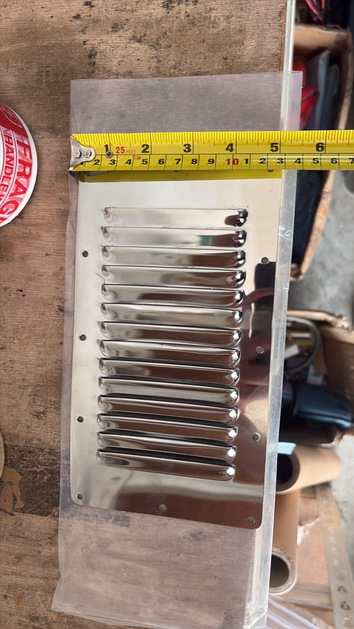 S/steel Ventilation Plate 220mm x 130mm