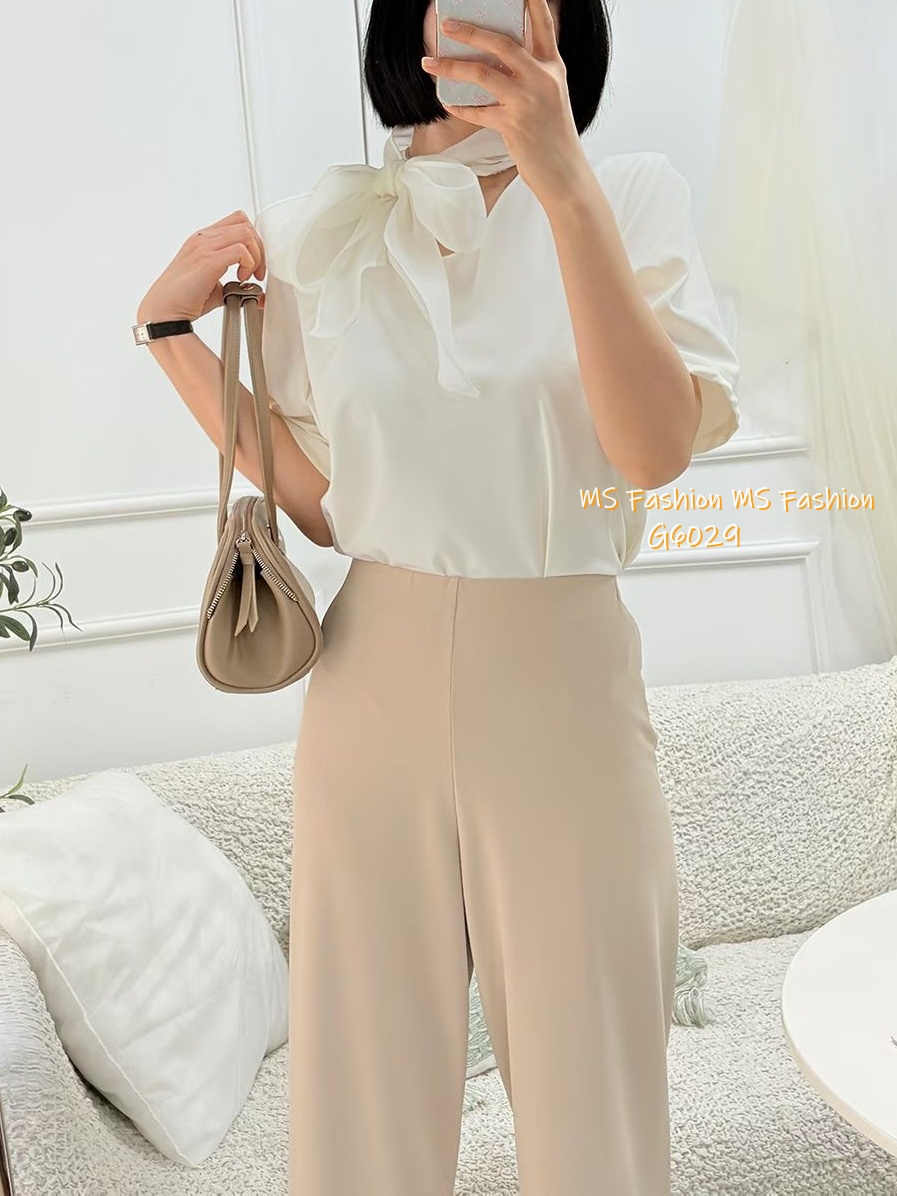 G6029 韓國🇰🇷靚料V領蝴蝶top