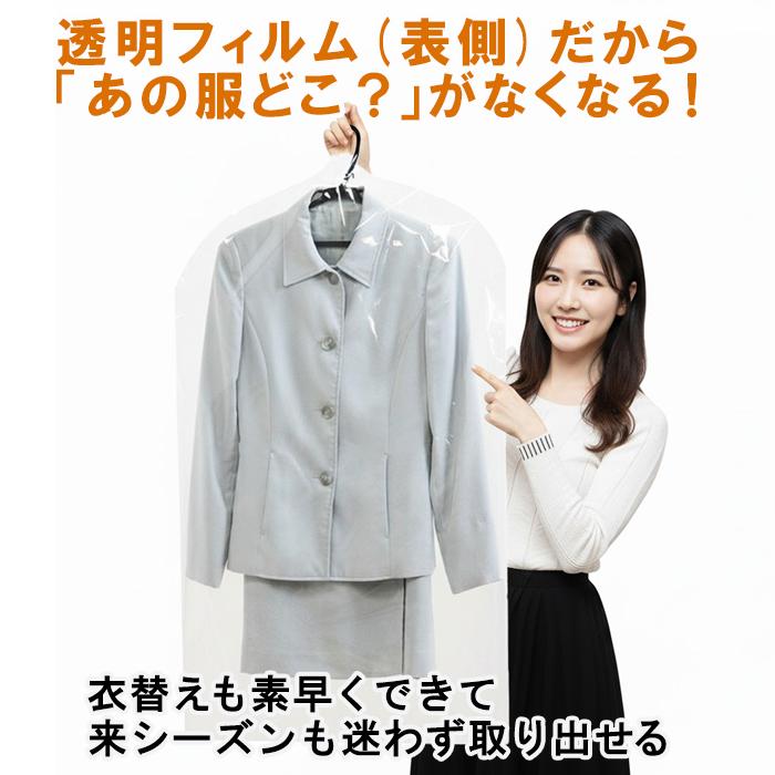 🔥🔥【日本製《SUN CREATE》加長型透明透氣防塵衣物罩】50個裝