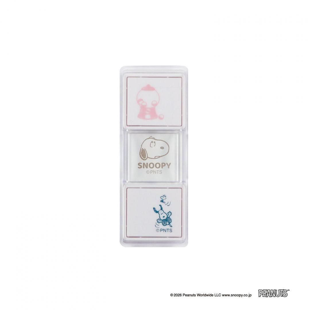 現貨｜Snoopy Kutsuwa 日版 Hancoco slide 可堆疊 雙色雙圖案 印章 (688SQC)