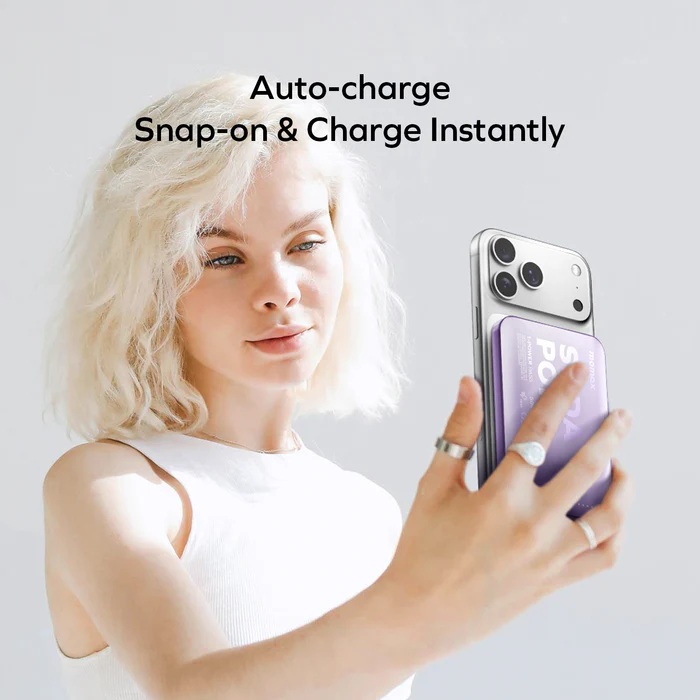 Momax 1-Power Pass 5000mAh 磁吸流動電源 (CCC 認證)