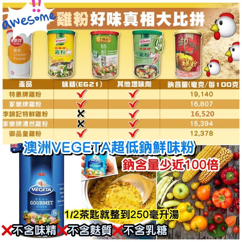 【預訂】澳洲 VEGETA 超低鈉鮮味粉 1.3kg