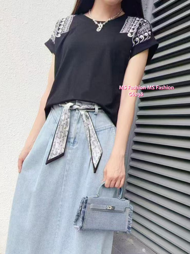 G6298 韓國🇰🇷民族風刺繡top